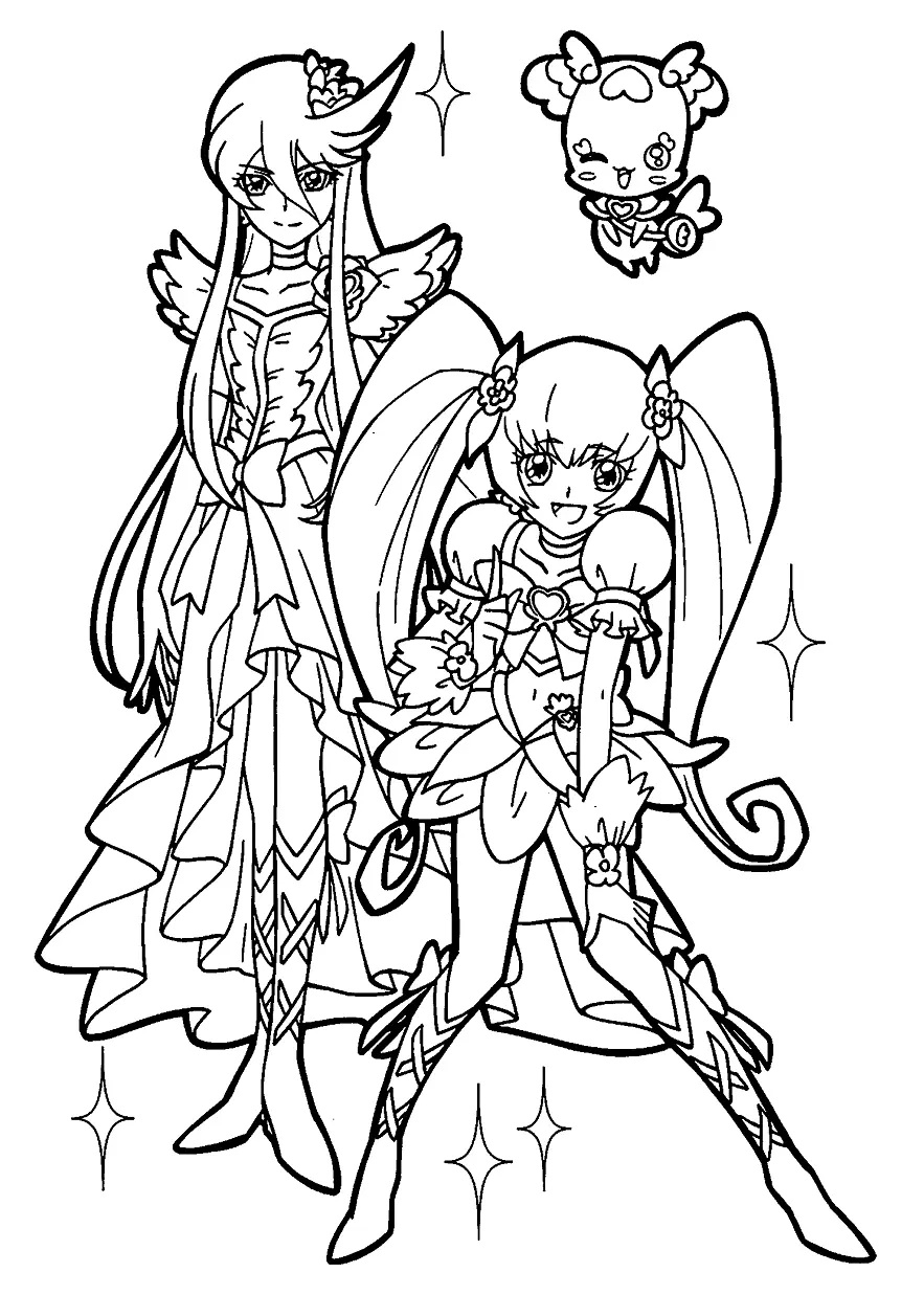 Çocuklar İçin Glitter Force Boyama Sayfaları 