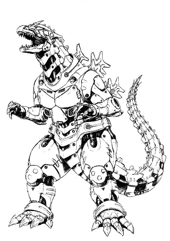 Çocuklar İçin Godzilla Boyama Sayfaları 