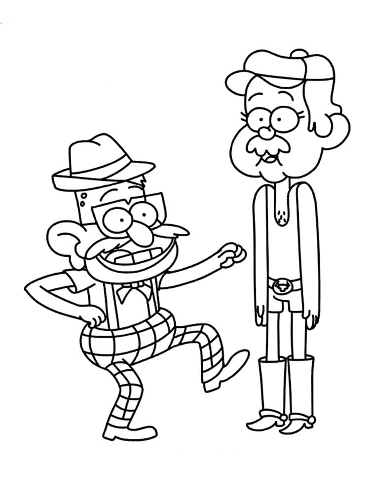 Çocuklar İçin Gravity Falls Boyama Sayfaları 