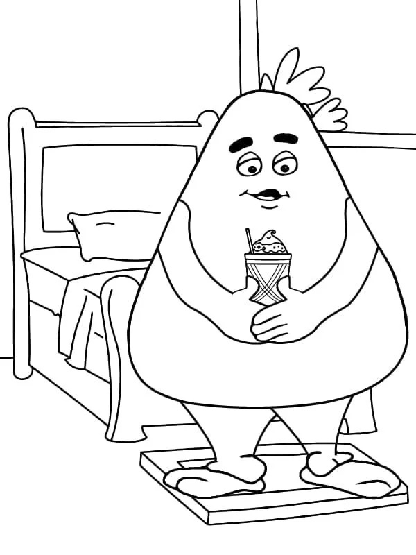 Çocuklar İçin Grimace Boyama Sayfaları 