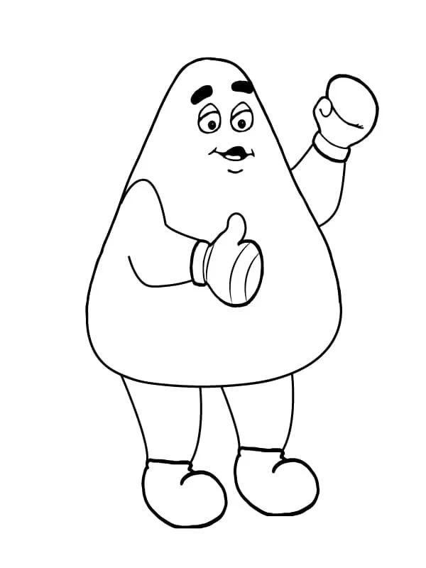 Çocuklar İçin Grimace Boyama Sayfaları 