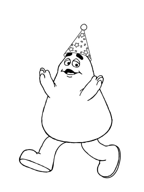 Çocuklar İçin Grimace Boyama Sayfaları 