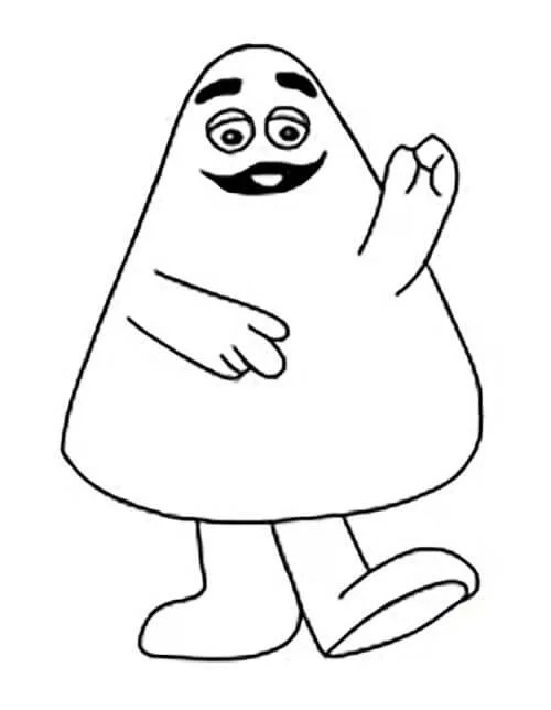 Çocuklar İçin Grimace Boyama Sayfaları 