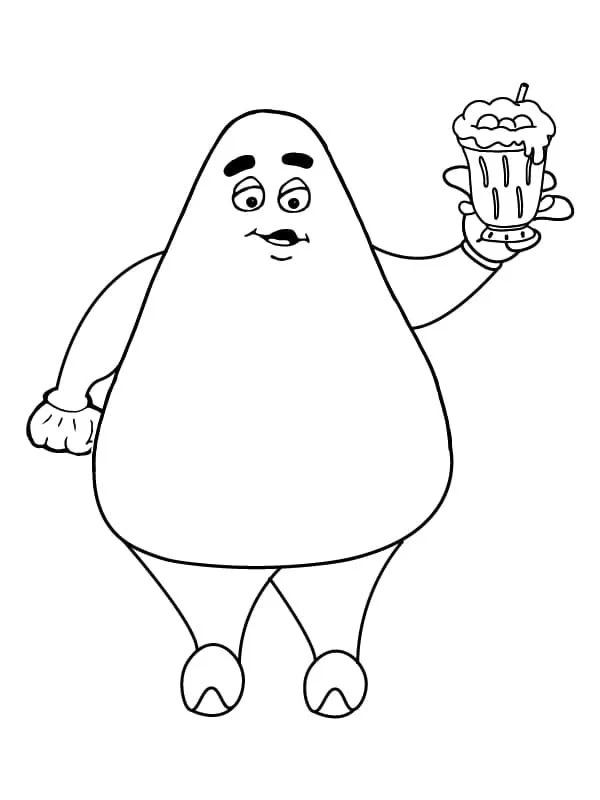 Çocuklar İçin Grimace Boyama Sayfaları 