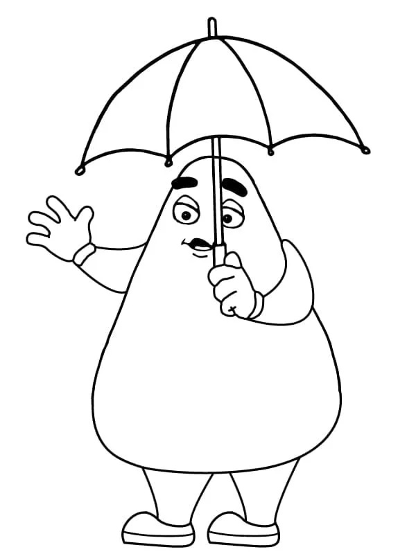 Çocuklar İçin Grimace Boyama Sayfaları 