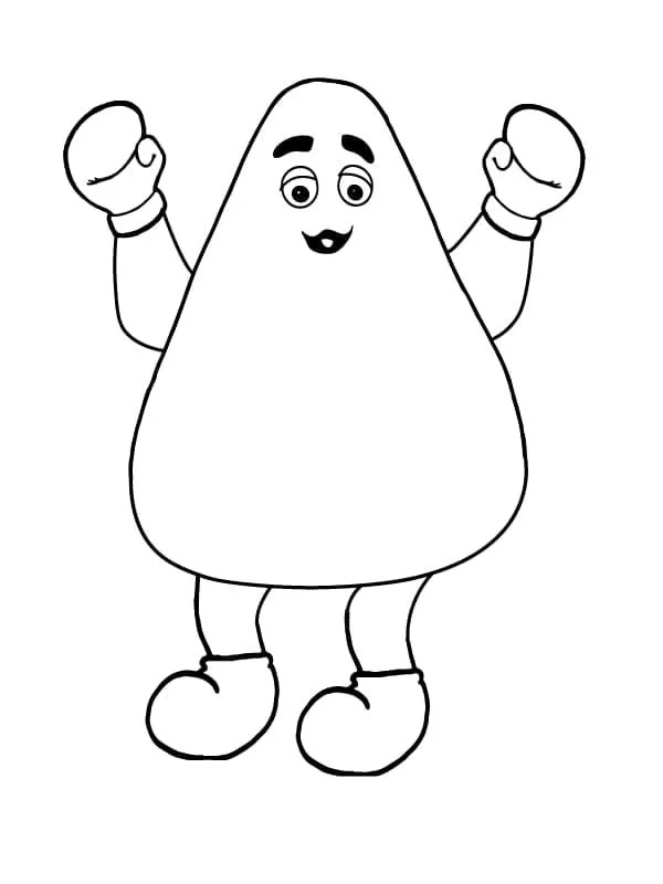 Çocuklar İçin Grimace Boyama Sayfaları 