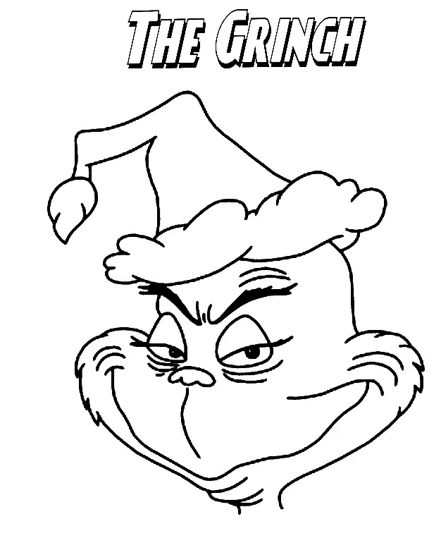 Çocuklar İçin Grinch Boyama Sayfaları 