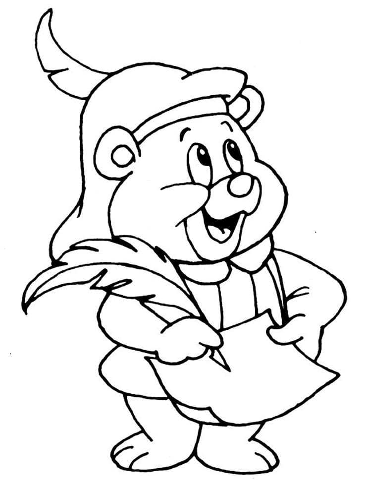 Çocuklar İçin Gummi Bears-Sakızlı Ayıcıklar Boyama Sayfaları 