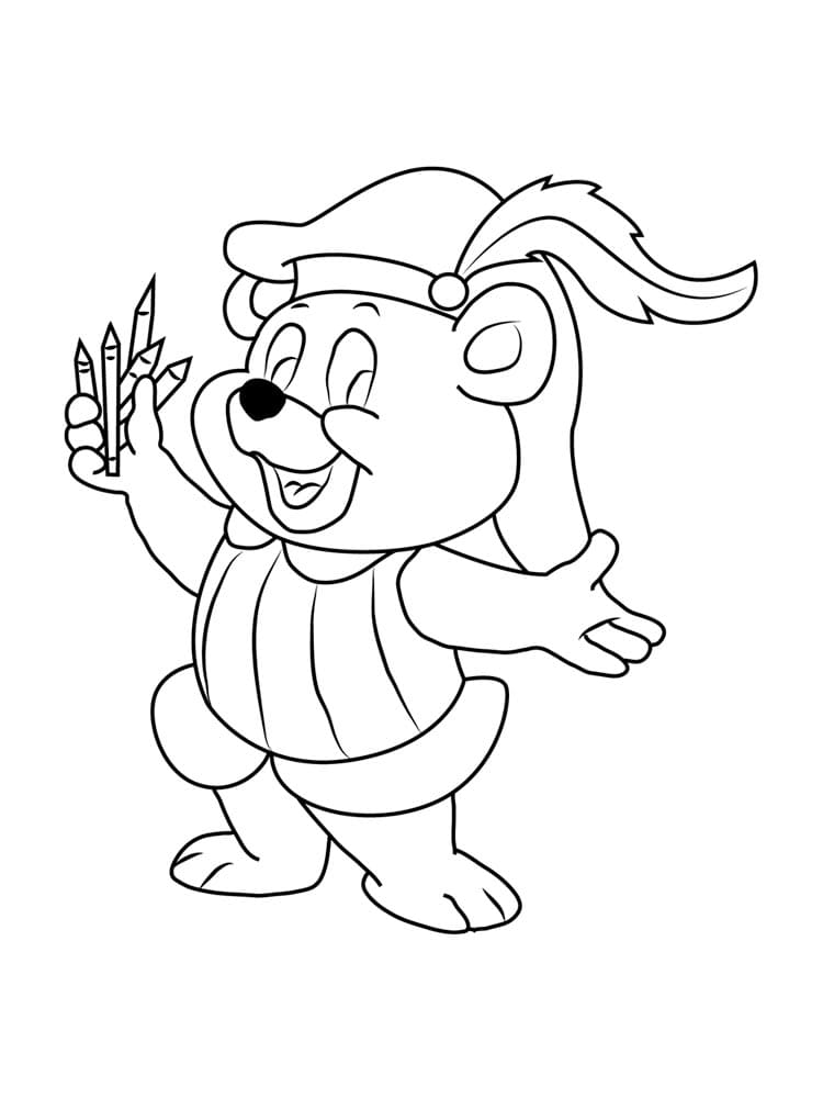 Çocuklar İçin Gummi Bears-Sakızlı Ayıcıklar Boyama Sayfaları 
