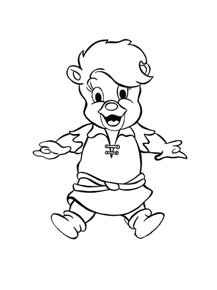 Çocuklar İçin Gummi Bears-Sakızlı Ayıcıklar Boyama Sayfaları 