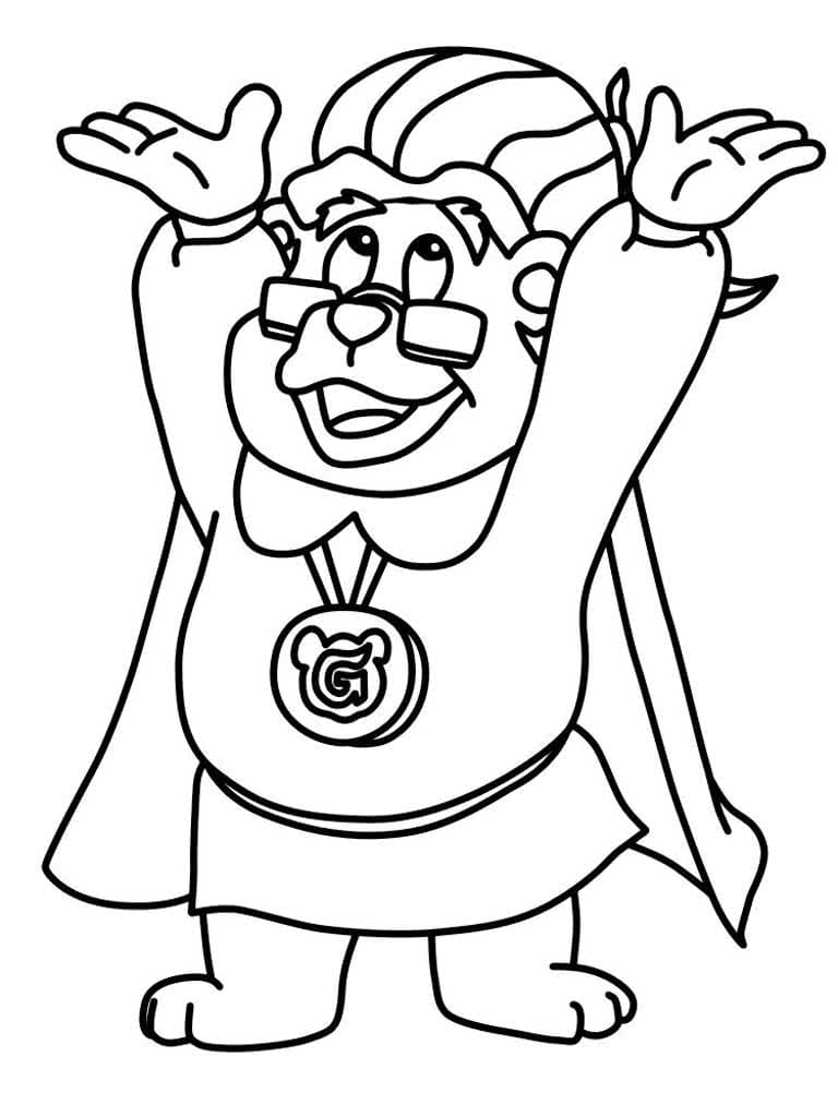 Çocuklar İçin Gummi Bears-Sakızlı Ayıcıklar Boyama Sayfaları 