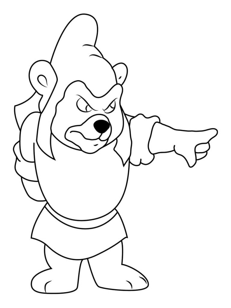 Çocuklar İçin Gummi Bears-Sakızlı Ayıcıklar Boyama Sayfaları 