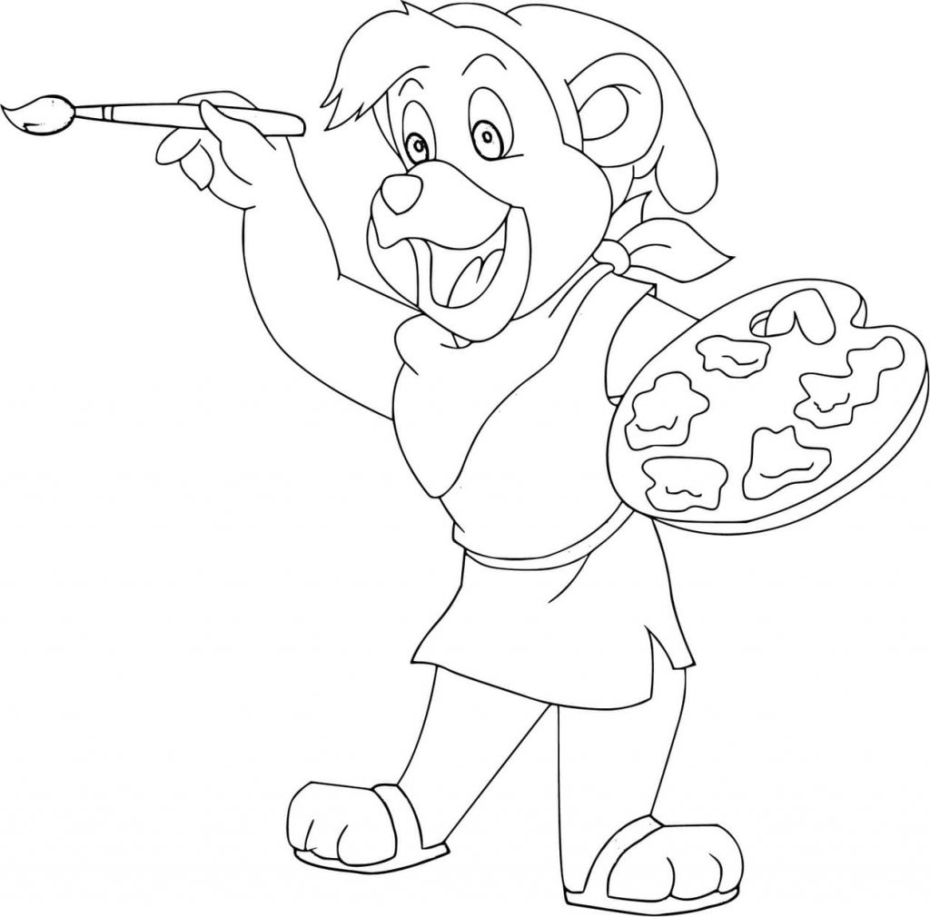 Çocuklar İçin Gummi Bears-Sakızlı Ayıcıklar Boyama Sayfaları 