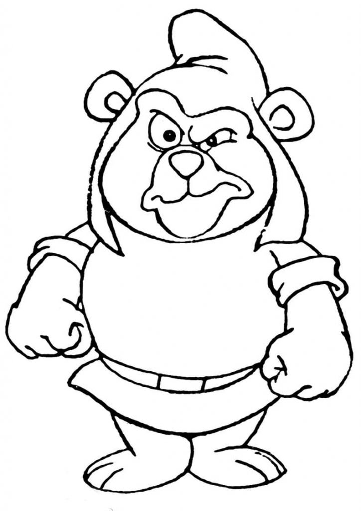 Çocuklar İçin Gummi Bears-Sakızlı Ayıcıklar Boyama Sayfaları 