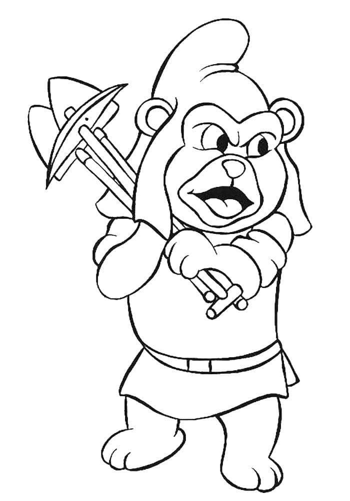 Çocuklar İçin Gummi Bears-Sakızlı Ayıcıklar Boyama Sayfaları 
