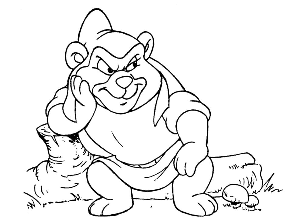 Çocuklar İçin Gummi Bears-Sakızlı Ayıcıklar Boyama Sayfaları 