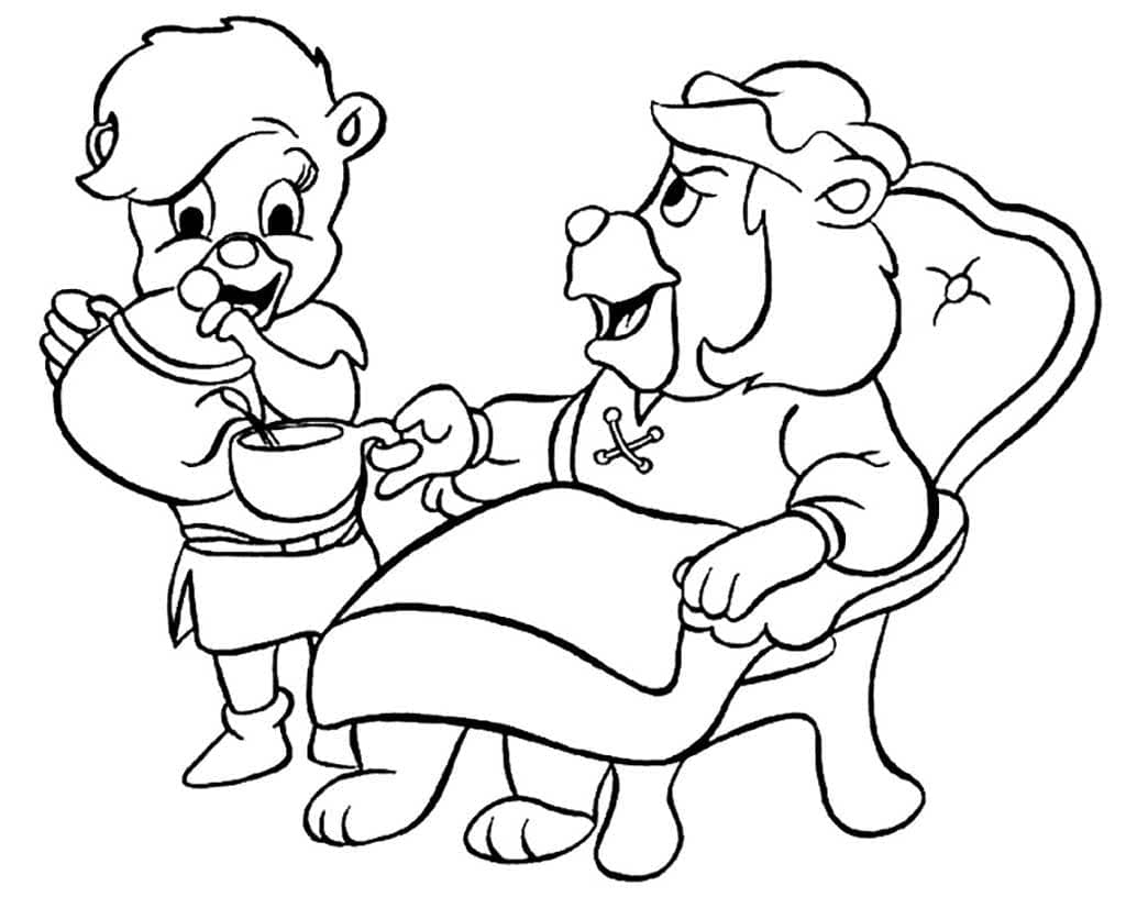 Çocuklar İçin Gummi Bears-Sakızlı Ayıcıklar Boyama Sayfaları 