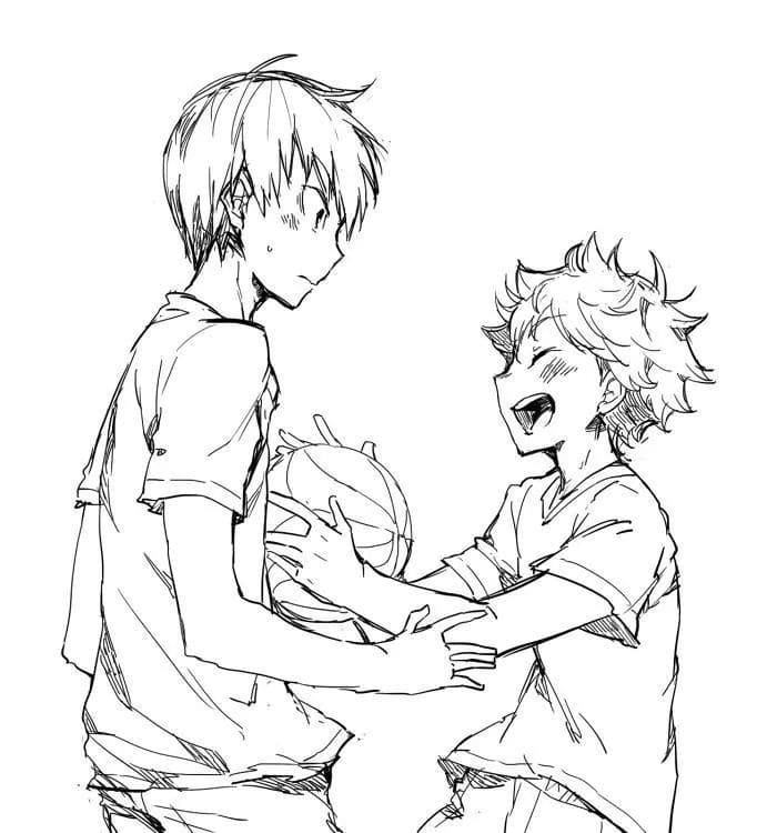 Çocuklar İçin Haikyuu Boyama Sayfaları 