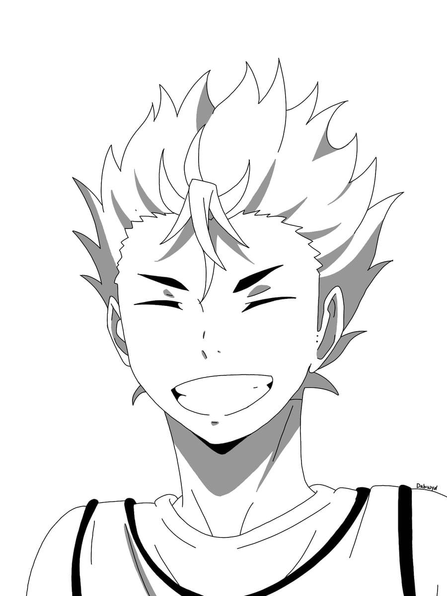 Çocuklar İçin Haikyuu Boyama Sayfaları 