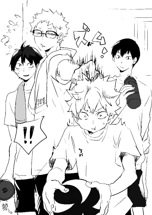 Çocuklar İçin Haikyuu Boyama Sayfaları 