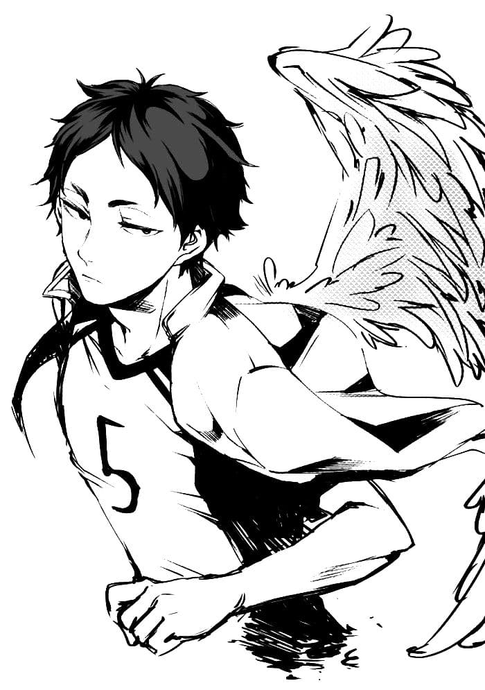 Çocuklar İçin Haikyuu Boyama Sayfaları 