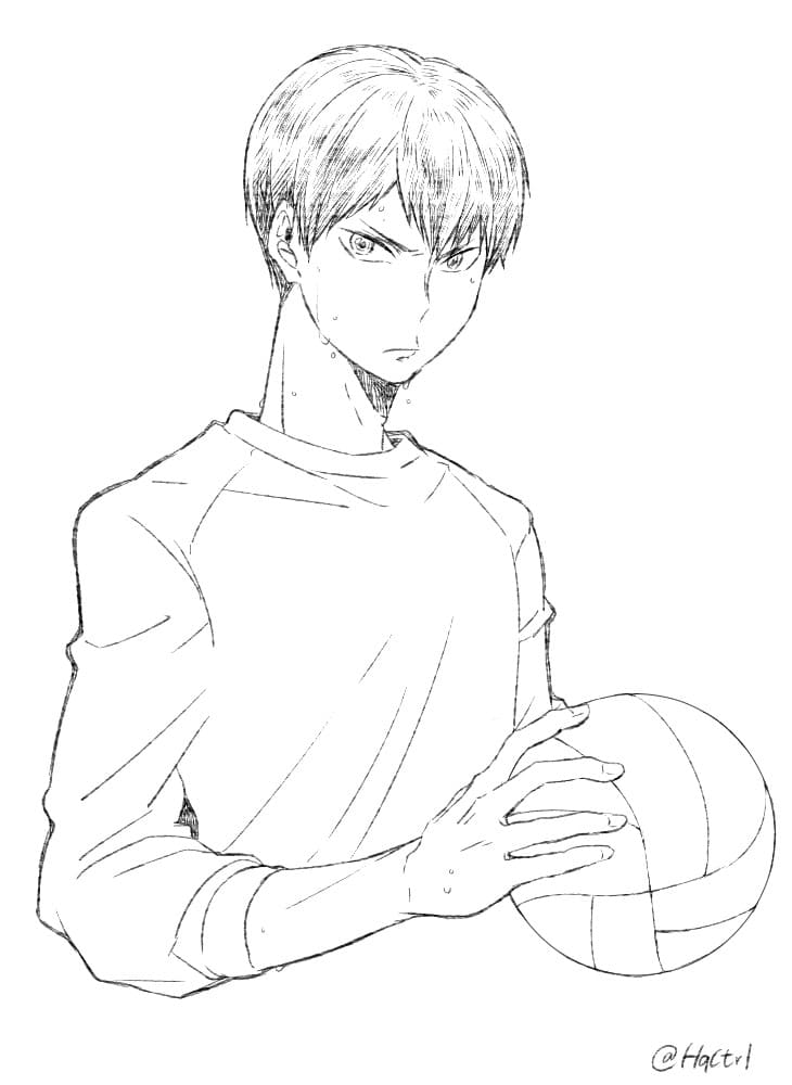 Çocuklar İçin Haikyuu Boyama Sayfaları 