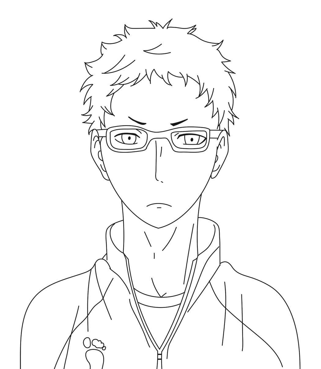 Çocuklar İçin Haikyuu Boyama Sayfaları 
