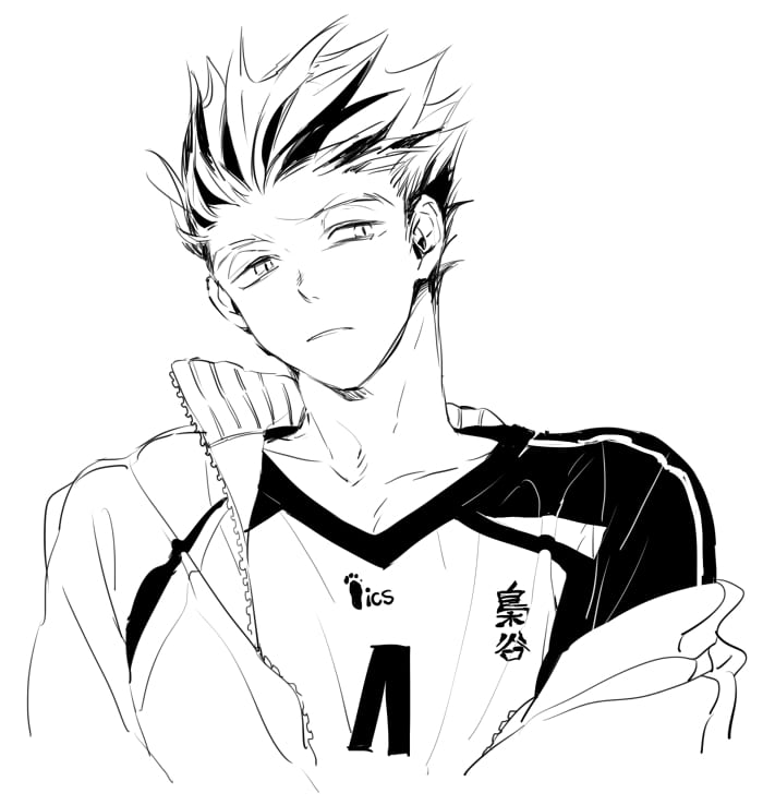 Çocuklar İçin Haikyuu Boyama Sayfaları 
