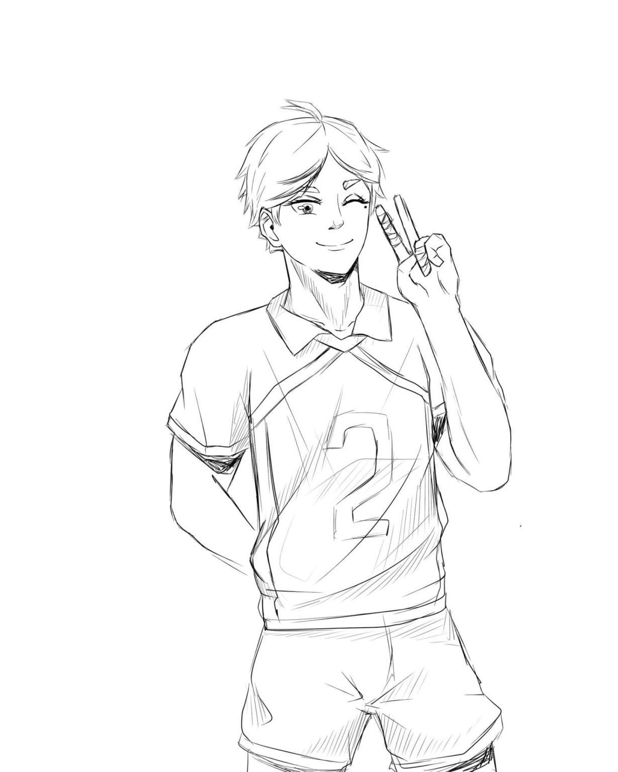 Çocuklar İçin Haikyuu Boyama Sayfaları 
