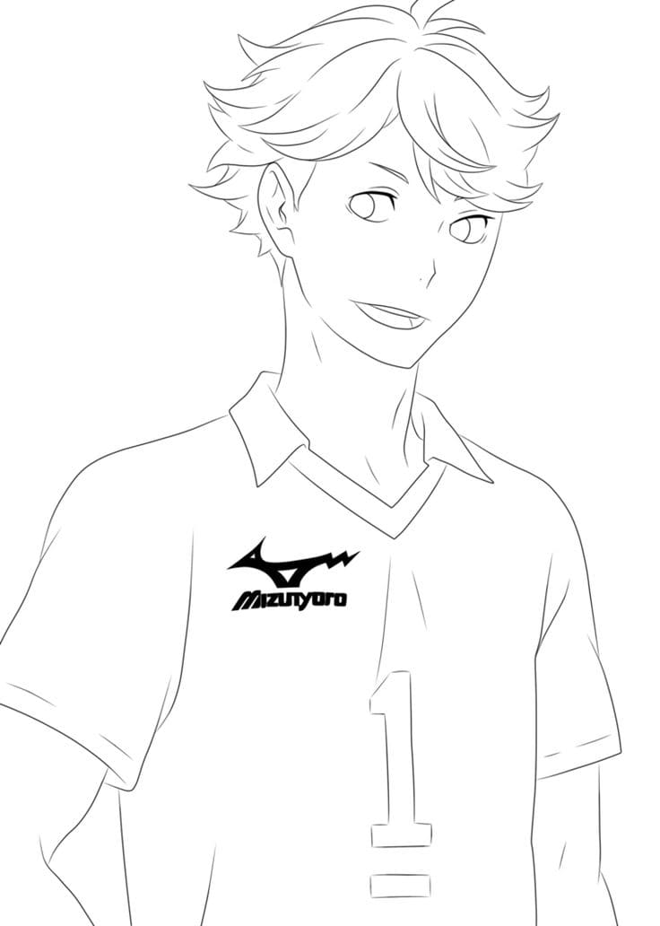 Çocuklar İçin Haikyuu Boyama Sayfaları 