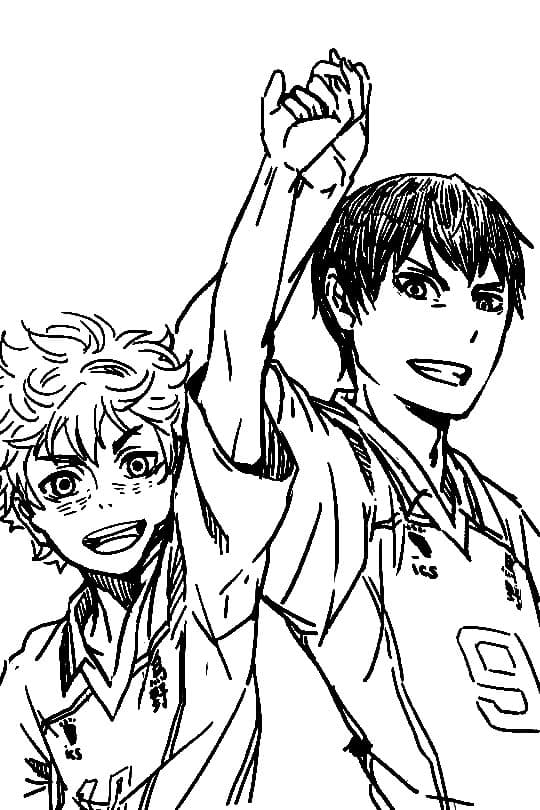 Çocuklar İçin Haikyuu Boyama Sayfaları 