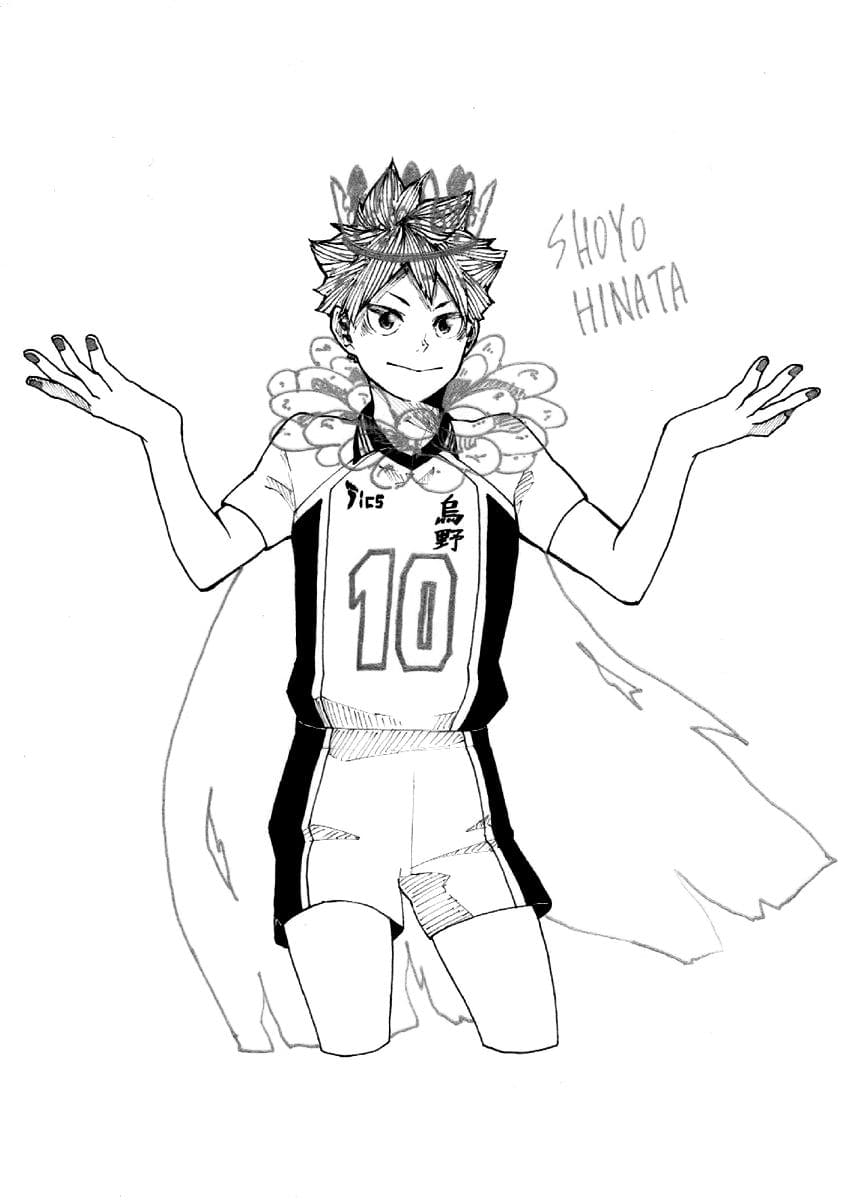 Çocuklar İçin Haikyuu Boyama Sayfaları 