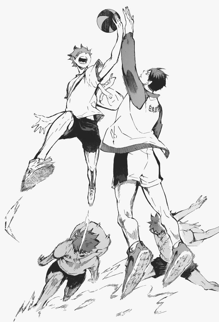 Çocuklar İçin Haikyuu Boyama Sayfaları 