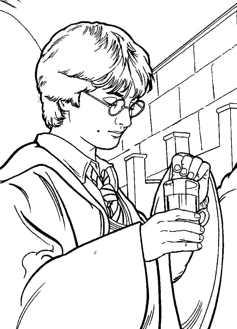 Çocuklar İçin Harry Potter Boyama Sayfaları 