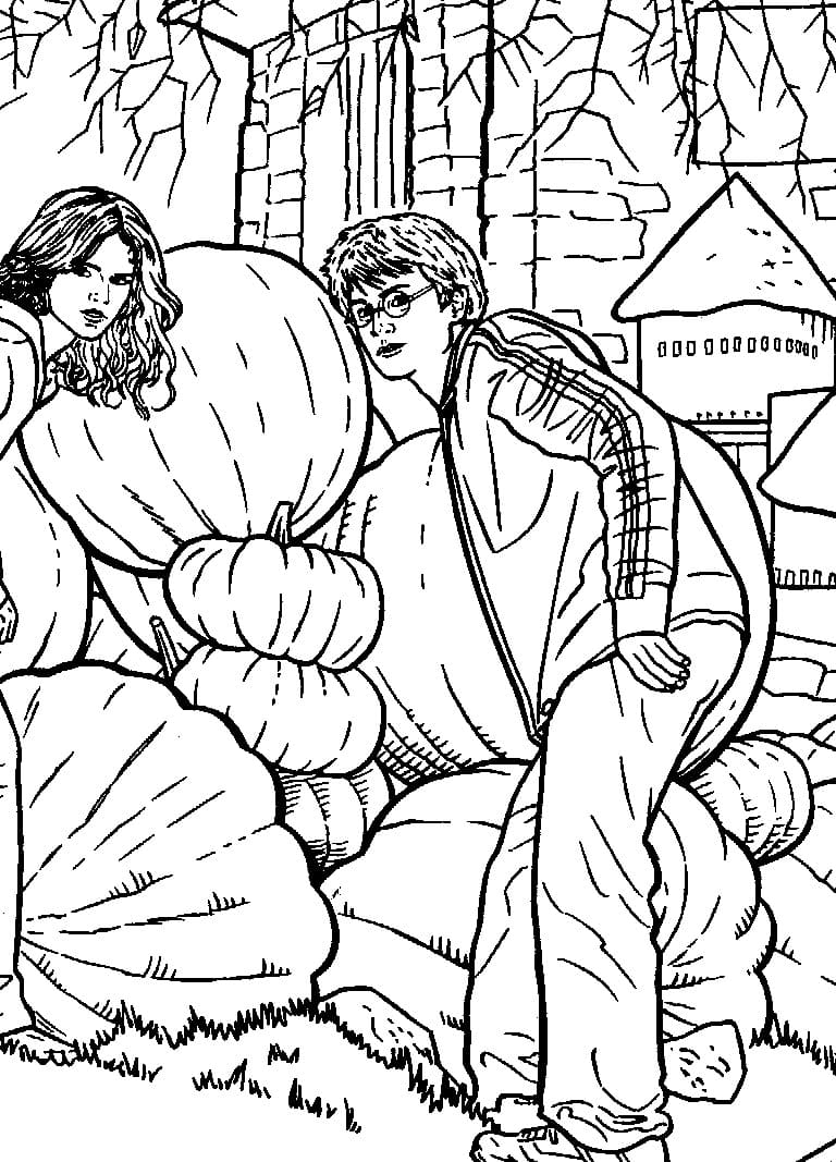 Çocuklar İçin Harry Potter Boyama Sayfaları 