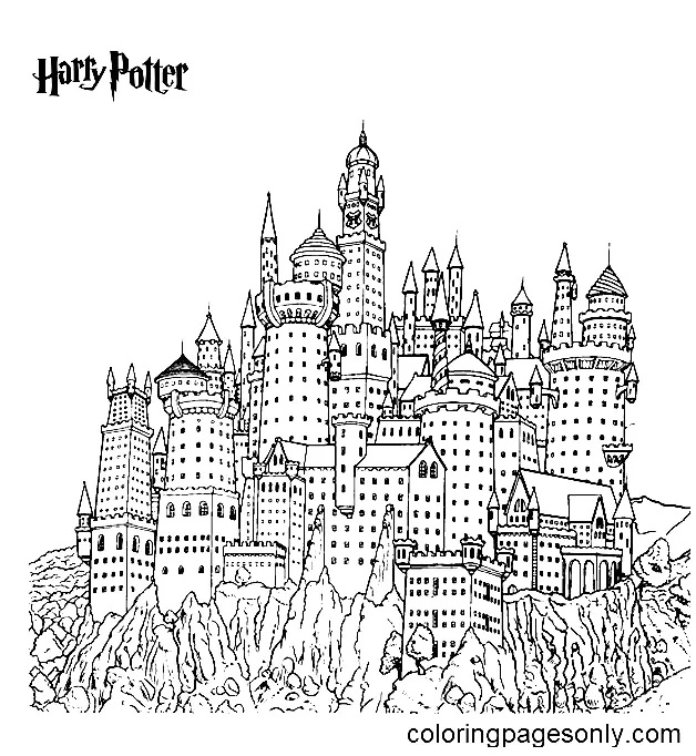 Çocuklar İçin Harry Potter Boyama Sayfaları 