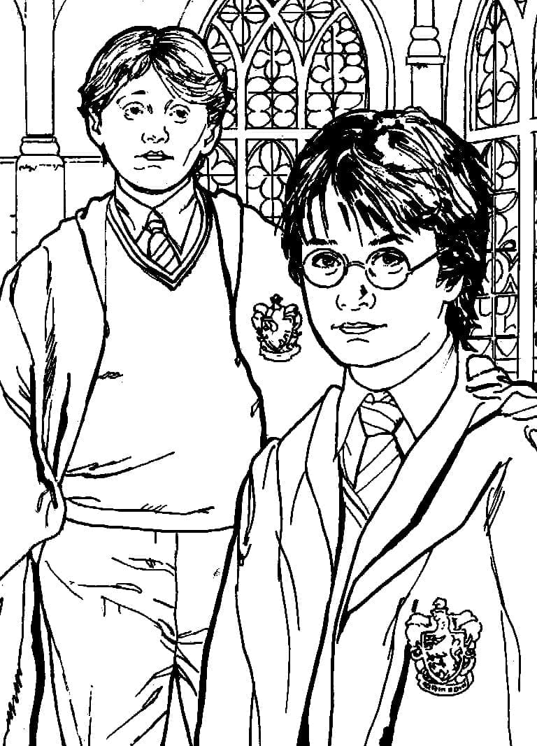 Çocuklar İçin Harry Potter Boyama Sayfaları 