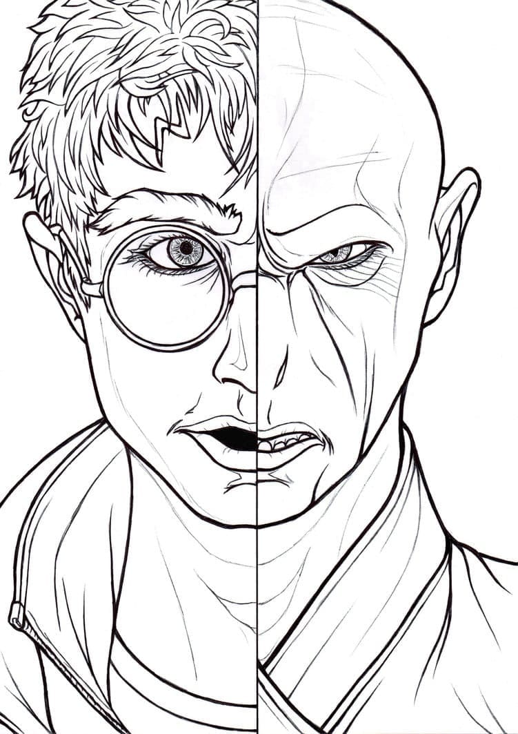 Çocuklar İçin Harry Potter Boyama Sayfaları 