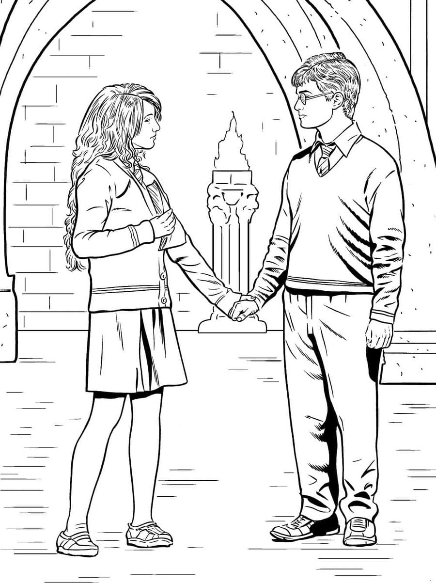 Çocuklar İçin Harry Potter Boyama Sayfaları 