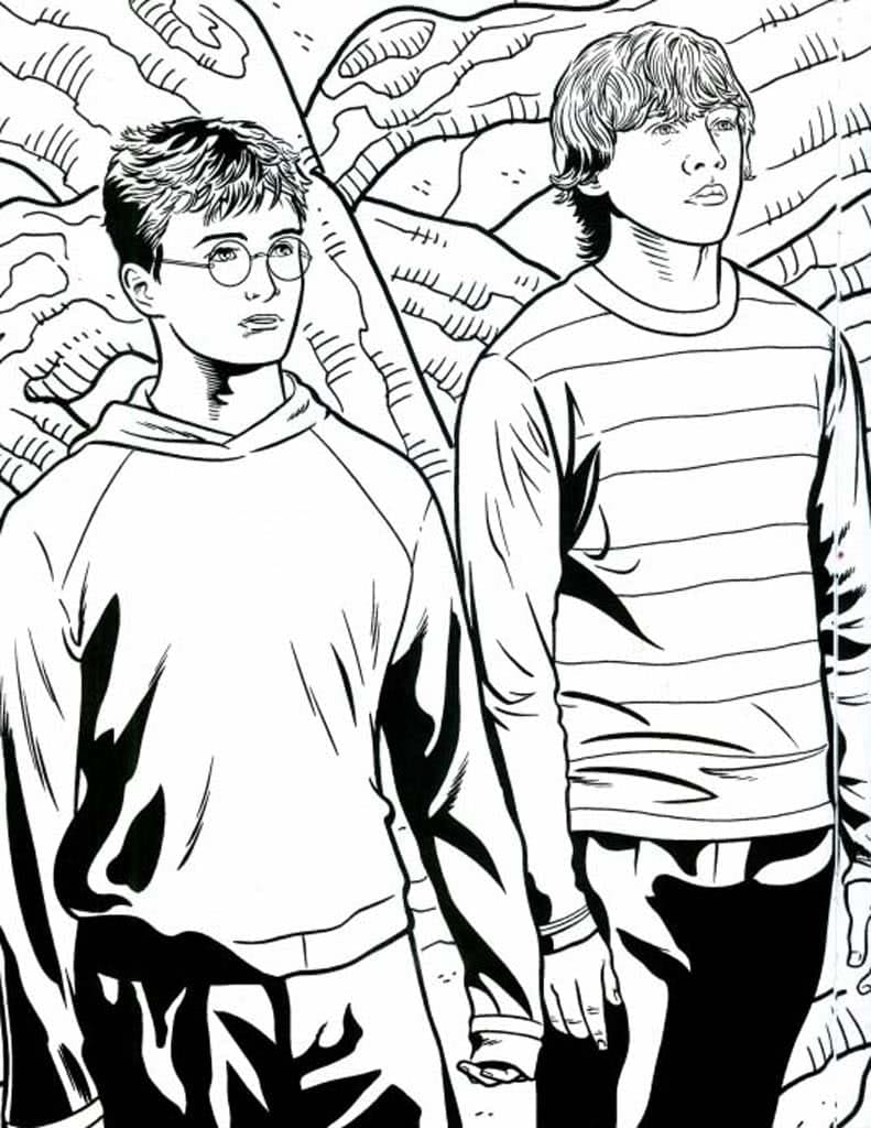 Çocuklar İçin Harry Potter Boyama Sayfaları 