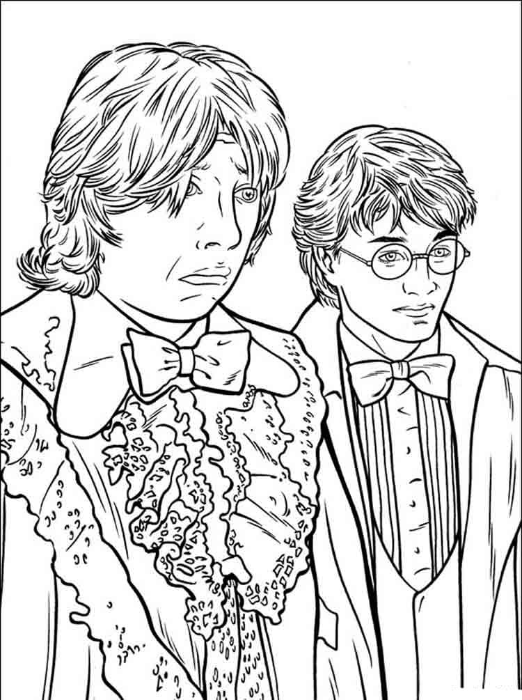 Çocuklar İçin Harry Potter Boyama Sayfaları 