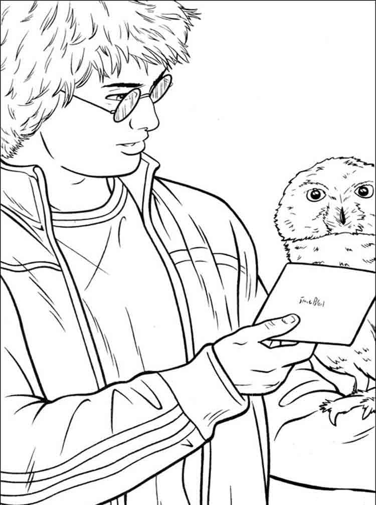 Çocuklar İçin Harry Potter Boyama Sayfaları 