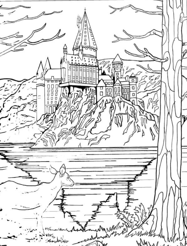 Çocuklar İçin Harry Potter Boyama Sayfaları 