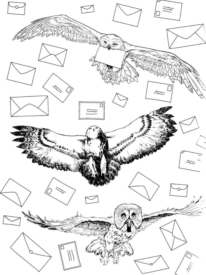 Çocuklar İçin Harry Potter Boyama Sayfaları 