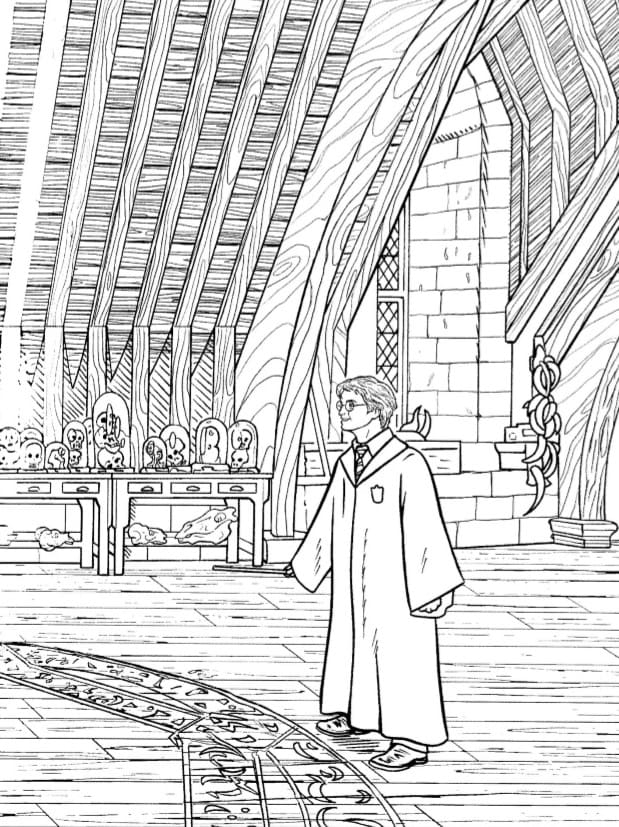 Çocuklar İçin Harry Potter Boyama Sayfaları 