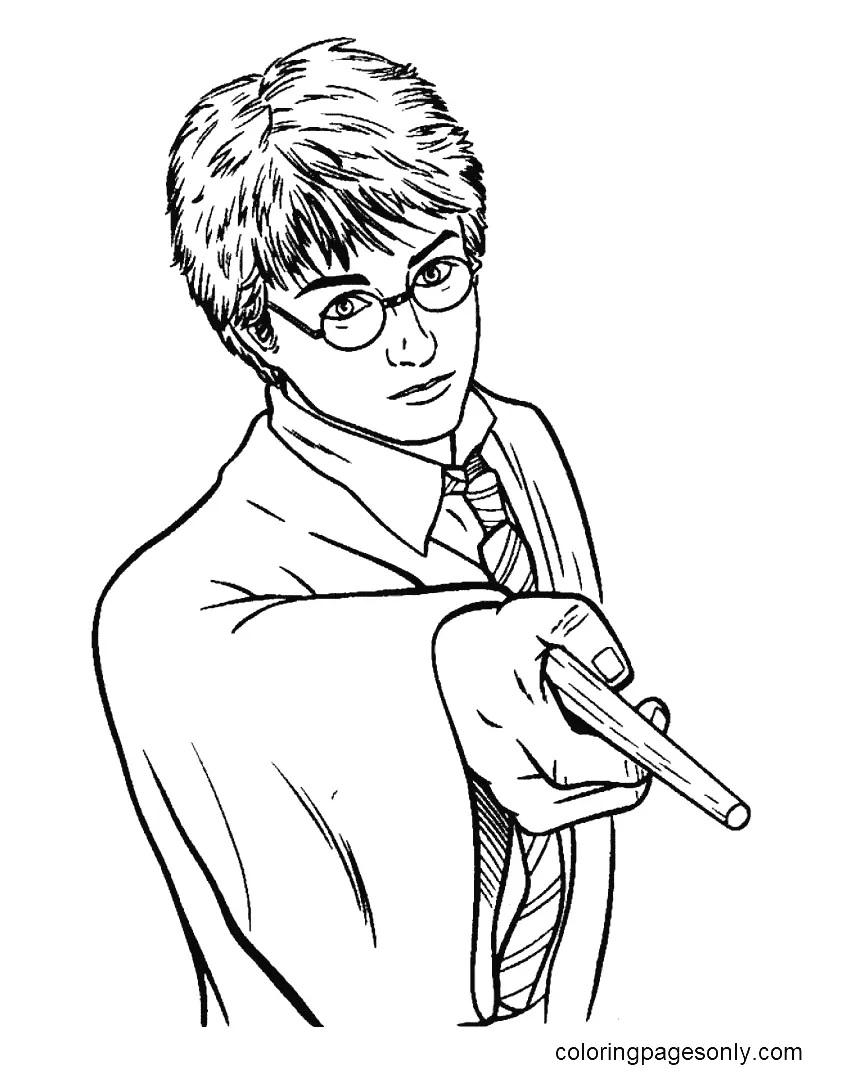 Çocuklar İçin Harry Potter Boyama Sayfaları 