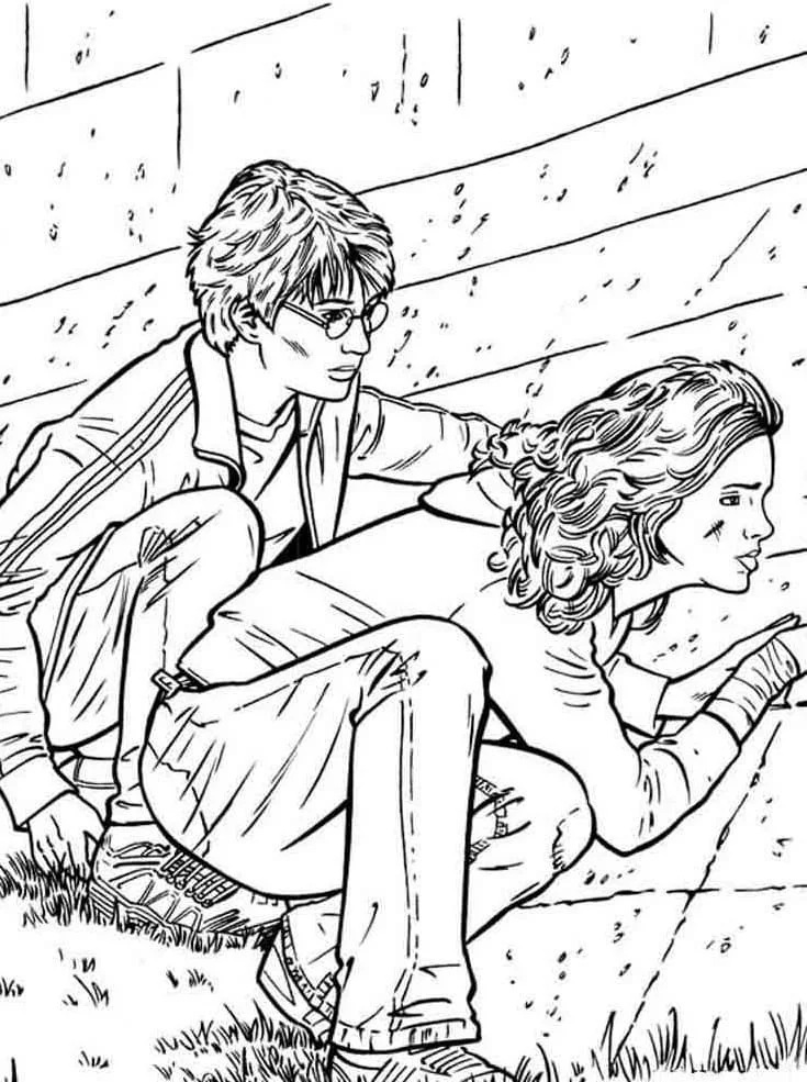 Çocuklar İçin Harry Potter Boyama Sayfaları 