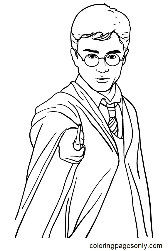 Çocuklar İçin Harry Potter Boyama Sayfaları 