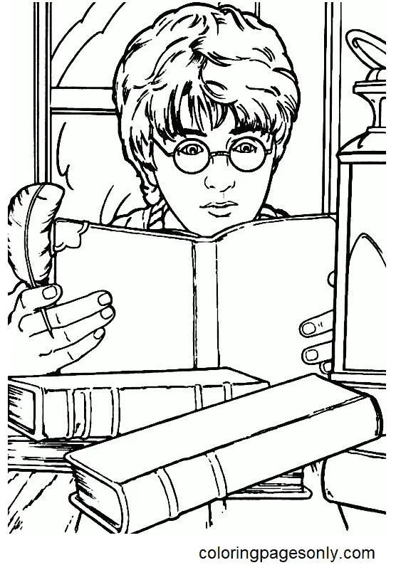 Çocuklar İçin Harry Potter Boyama Sayfaları 