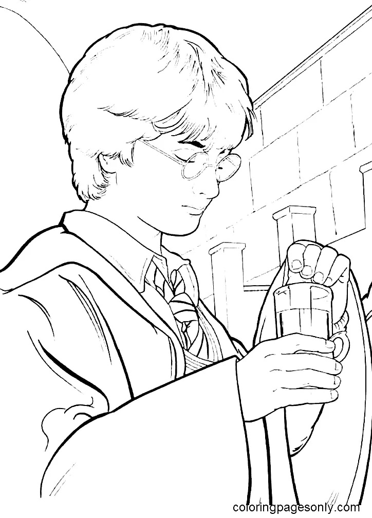 Çocuklar İçin Harry Potter Boyama Sayfaları 